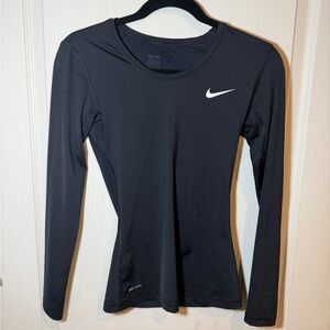 Nike Women's Black Dri-FIT Long Sleeve Tee